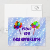 Proud New Grandouders Briefkaart (Voorkant / Achterkant)