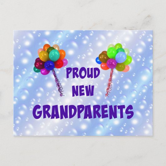 Proud New Grandouders Briefkaart (Voorkant)