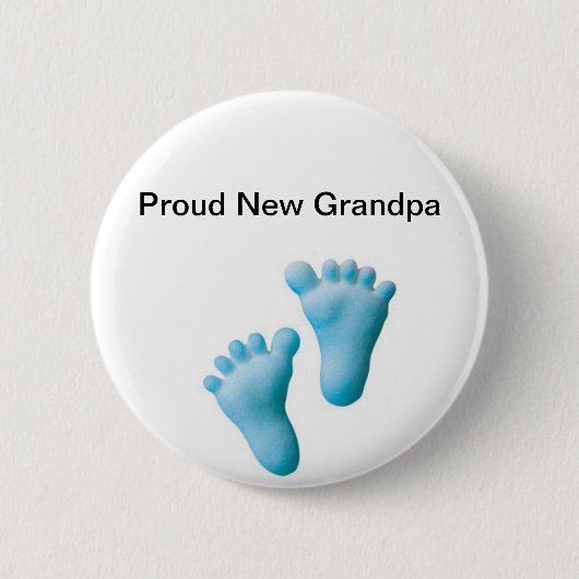 Proud New Grandpa Ronde Button 5,7 Cm (Voorkant)