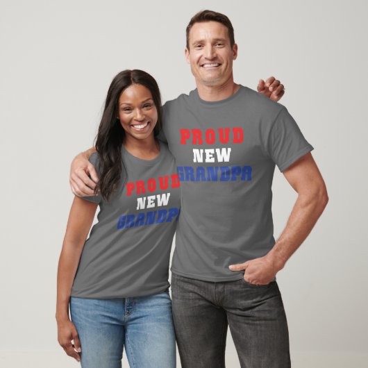Proud New Grandpa T-Shirt (Unisex)