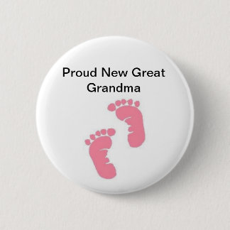 Proud New Great Grandma Ronde Button 5,7 Cm