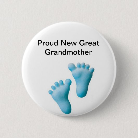 Proud New Great Grandmoeder Ronde Button 5,7 Cm (Voorkant)
