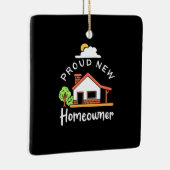 Proud New Homeowner Keramisch Ornament (Rechts)