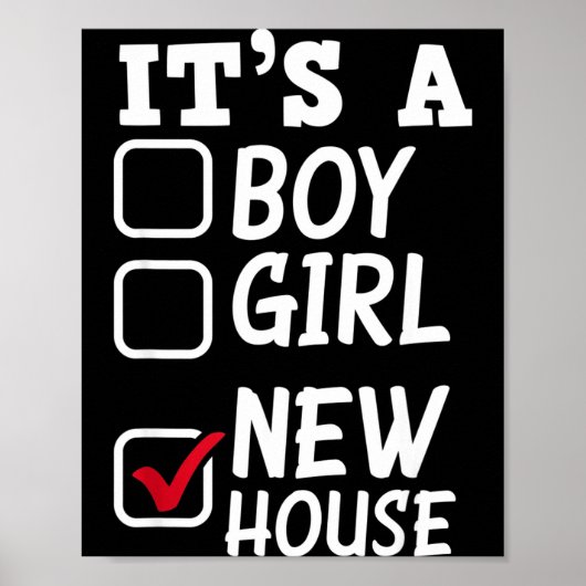 Proud New Homeowner New House Funny New Homeowner  Poster (Voorkant)