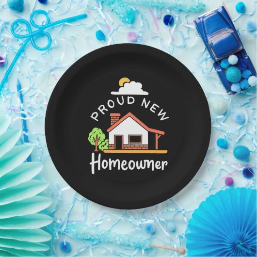 Proud New Homeowner Papieren Bordje (Feest)