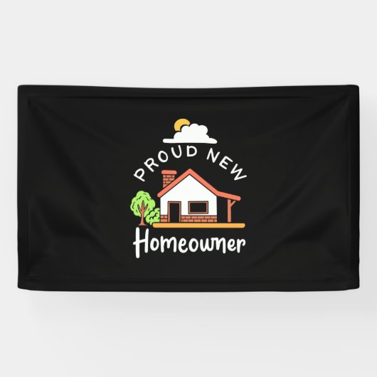 Proud New Homeowner Spandoek (Horizontaal)