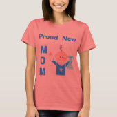 Proud New Mam (Baby Boy) T-Shirt (Voorkant)