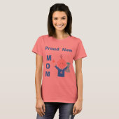 Proud New Mam (Baby Boy) T-Shirt (Voorkant volledig)