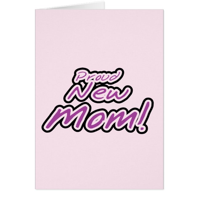 Proud New Mam Paarse Text Tshirts en Gifts (Voorkant)