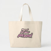 Proud New Mam Paarse Text Tshirts en Gifts Grote Tote Bag (Voorkant)