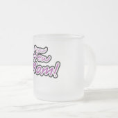 Proud New Mam Paarse Text Tshirts en Gifts Matglas Koffiemok (Voorkant rechts)