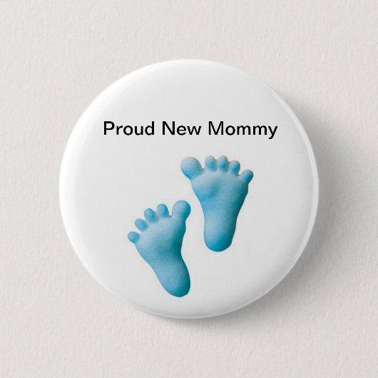 Proud New mammie Ronde Button 5,7 Cm (Voorkant)