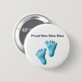Proud New Maw Maw Ronde Button 5,7 Cm (Voorkant /achterkant)