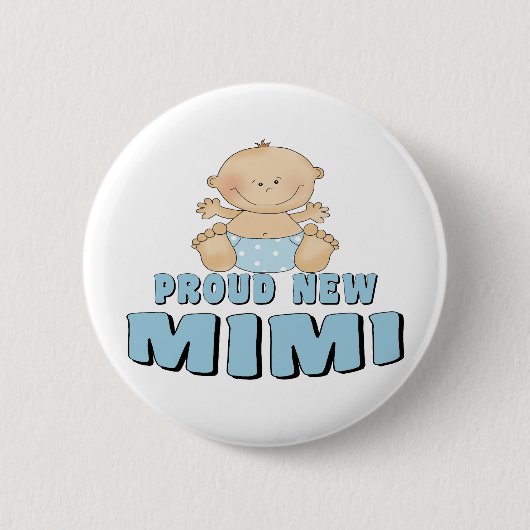 PROUD NEW Mimi T-Shirt Ronde Button 5,7 Cm (Voorkant)