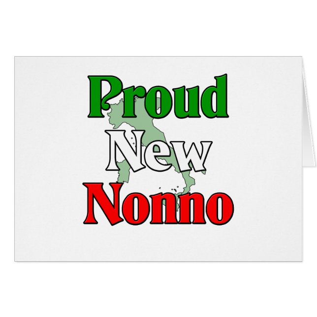 Proud New Nonno (Italiaanse grootvader) (Voorkant Horizontaal)