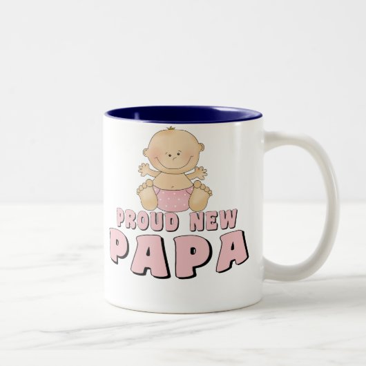 PROUD NEW Papa Boy Tweekleurige Koffiemok (Rechts)