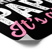 Proud New Papa It's A Girl Father Soon To Be Dad  Poster (Hoek)