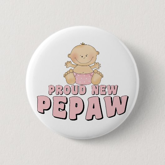 PROUD NEW Pepaw Boy Ronde Button 5,7 Cm (Voorkant)