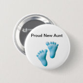 Proud New tante Ronde Button 5,7 Cm (Voorkant /achterkant)