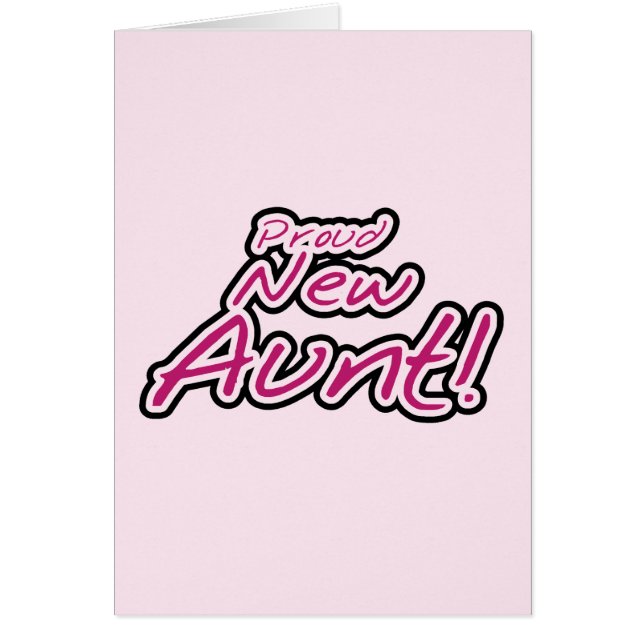 Proud New tante tshirts en cadeaus (Voorkant)