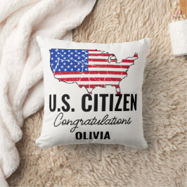 Proud New U.S. Citizen – American Map Kussen