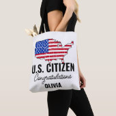 Proud New U.S. Citizen – American Map  Tote Bag (Dichtbij)
