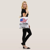 Proud New U.S. Citizen – American Map  Tote Bag (Op model)