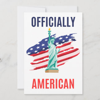 Proud New U.S. Citizen Card – Patriotic Gift Bedankkaart