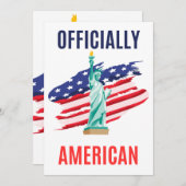 Proud New U.S. Citizen Card – Patriotic Gift Bedankkaart (Voorkant / Achterkant)