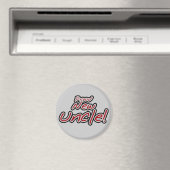 Proud New Uncle - Rode en zwarte tekst Magneet (Insitu (Vaatwasser))