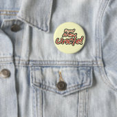 Proud New Uncle - Rode en zwarte tekst Ronde Button 5,7 Cm (In situ)