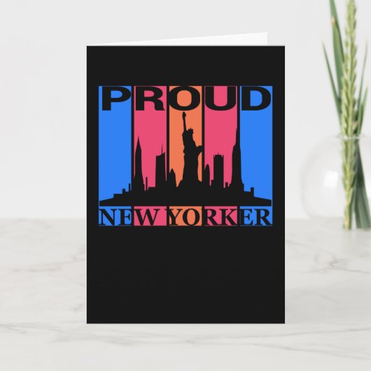 Proud New Yorker - New York Lover Kaart (Voorkant)