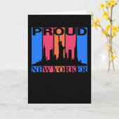 Proud New Yorker - New York Lover Kaart (Gele Bloem)
