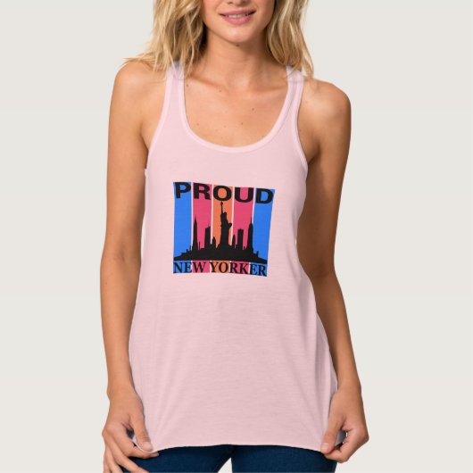 Proud New Yorker - New York Lover Tanktop (Voorkant)