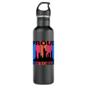 Proud New Yorker - New York Lover Waterfles (Voorkant)