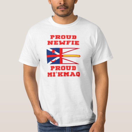 PROUD NEWFIE PROUD MI'KMAQ T-SHIRT (Voorkant)