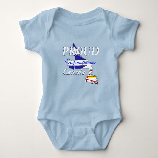 Proud Newfoundlander Newfoundland Canada, aangepas Romper (Voorkant)
