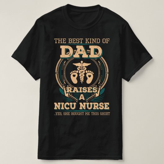 Proud NICU Nurse's vader T-shirt (Design voorkant)