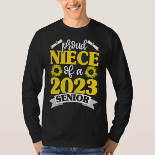 Proud Niece of 2023 Senior Afstuderen Sunflower G T-shirt