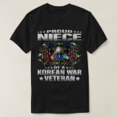 Proud Niece of a Korean War Veteran Army T-shirt (Design voorkant)