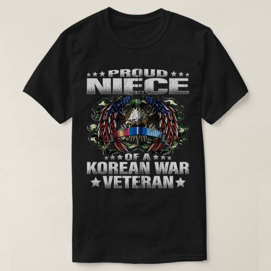Proud Niece of a Korean War Veteran Army T-shirt (Design voorkant)