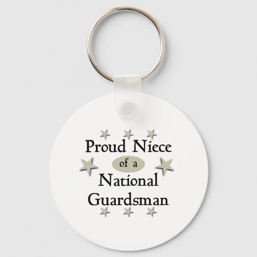 Proud Niece of a National Guardsman Sleutelhanger (Voorkant)