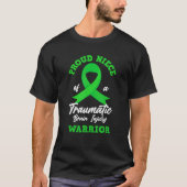Proud Niece of a Warrior Traumatic Brain Letjury A T-shirt (Voorkant)