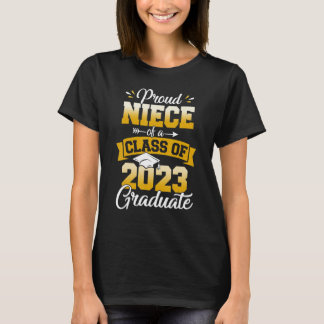 Proud Niece van klasse 2023 Afstuderen Senior Gra T-shirt