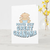 PROUD NIEUW - Grootmoeder T-Shirt Kaart (Gele Bloem)