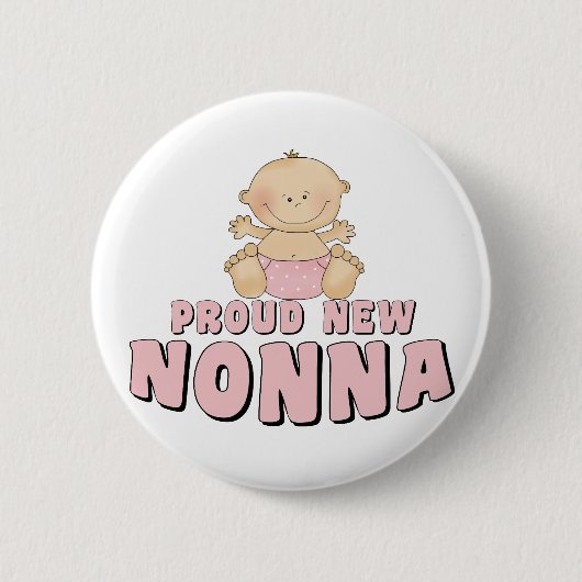 PROUD NIEUWE Nonna T-Shirt Ronde Button 5,7 Cm (Voorkant)