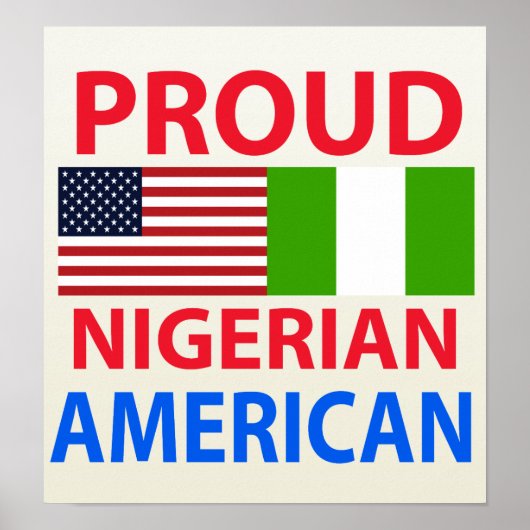 Proud Nigerian American Poster (Voorkant)