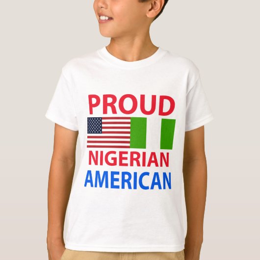 Proud Nigerian American T-shirt (Voorkant)