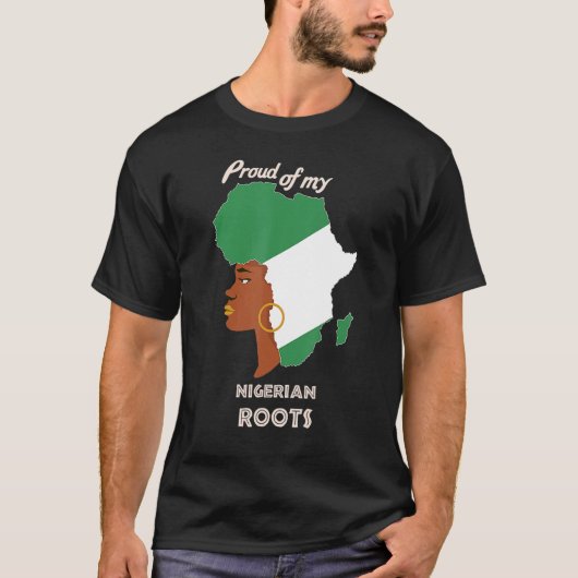 Proud Nigerian Roots Black History Month Women's T-shirt (Voorkant)