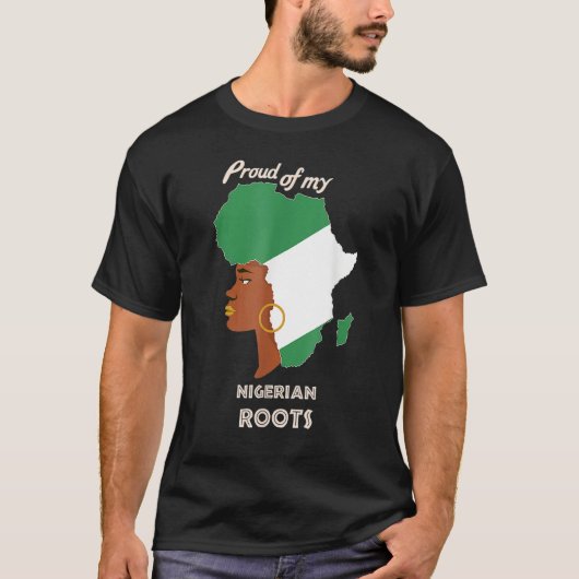 Proud Nigerian Roots Black History Month Women's T-shirt (Voorkant)